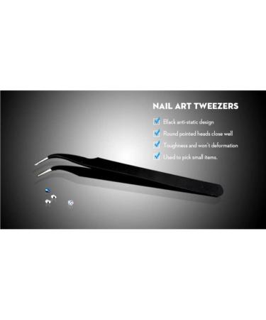 Dajidafu Stainless Steel Nail Art Tweezers Clamping Tools Professional Simple Small Rhinestone Picker Picking Tweezer Hand Tool - Buy Online on SooperMarket.com