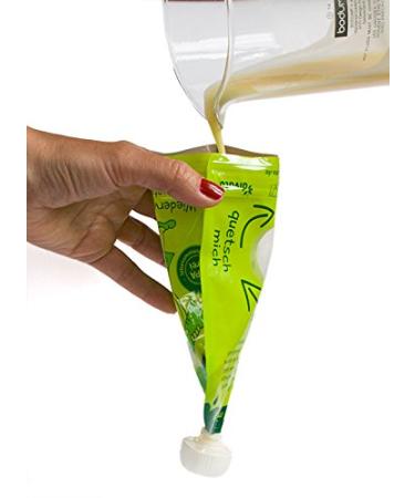 Divata Quetschies 170ml - 4 Set Reusable Squeeze Bags for Baby Food Yogurt & Smoothies | Eco-Friendly Storage Solution - Buy Online on SooperMarket.com