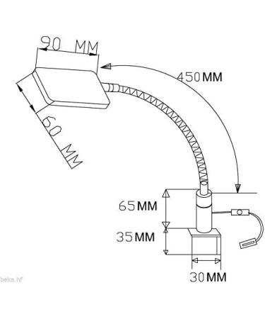 Kalb 4W LED Bedside Lamp Set of 2 - Matt Brass Reading Flex Lamps for Furniture - International Shipping - Buy Online on SooperMarket.com