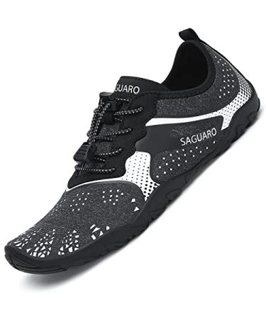 SAGUARO Men's Water Shoes Quick Dry Anti-Slip Womens Aqua Shoes for Swiming Walking Surfing 9.5 Women/8 Men C White