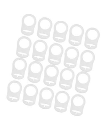 Tiuimk Transparent Silicone Pacifier Ring | Prevents Pacifier from Falling | Safe & Stylish Design for Babies - Buy Online on SooperMarket.com