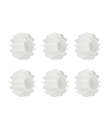 Clothes Washing Balls Reduce Clothing Entanglement Cat Hair Catcher Laundry Ball 6 Pcs Professional White