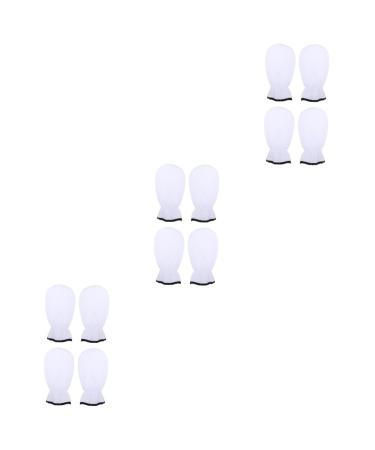 minkissy 6 Pairs Maintenance Care Gloves Paraffin Bath Insulated Mitts Paraffin Thermal Treatment Gloves Paraffin Gloves Paraffin Wax Booties Moisturizing Miss Polyester Cotton Gloves White