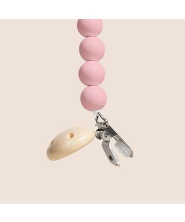 Premium Silicone Pacifier Clip | Safe & Secure Binky Toy Holder | Pink Unisex Design for Babies & Toddlers | Center Coast Collections - Buy Online on SooperMarket.com