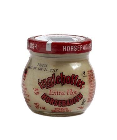Inglehoffer Extra Hot Horseradish Mustard, 4 Ounce Jar