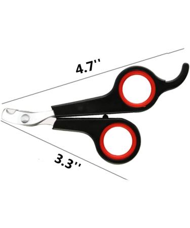 Professional Rabbit Nail Clippers: Stainless Steel Claw Trimmer for Small Animals - Guinea Pig, Ferret, Hamsters, Chinchilla, Sugar Glider - Grooming Supplies - Black - Buy Online on SooperMarket.com