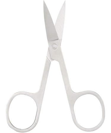Premium Stainless Steel Nose Hair Trimmer & Eyelash Scissors for Men & Women - Professional Facial Hair Grooming - Buy Online on SooperMarket.com