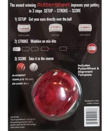PutterWheel Golf Ball Putting Training Aid - Improve Putting Accuracy with Instant Feedback | Golf Training System for Green or Mat - 1 Pack - Buy Online on SooperMarket.com