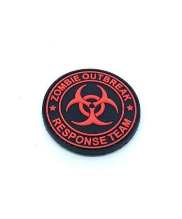 Patch Nation Zombie Outbreak Response Team Black PVC Velcro Emblem Badge