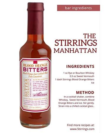 Stirrings Blood Orange Bitters & Simple Syrup Mixer Variety Pack - 12oz Bottle - Buy Online on SooperMarket.com