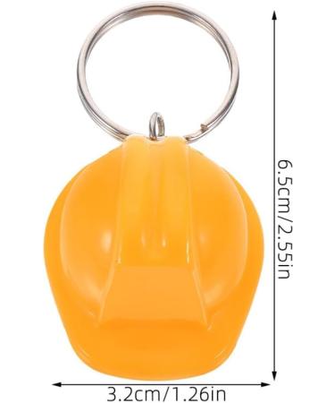 IMIKEYA Construction Hat Keychain 6pcs Mini Helmet Key Rings Safety Helmets Hard Hats Pendant Charms Construction Party Favors Yellow - Buy Online on SooperMarket.com
