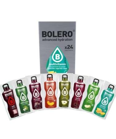 Bolero Classic Mix |24x9g i refreshing sugar -free beverage powder sweetened with stevia |Vitamin C |Suitable for diabetics |A mixture of exotic fruit aromas