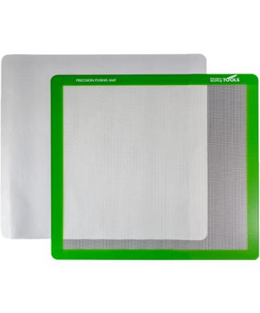 Precision Fusing Mat (17" x 17") Includes Non-Slip/Nonstick mat with See-Through Design for Appliqu Creation, and Bonus Teflon Coated Pressing Sheet!