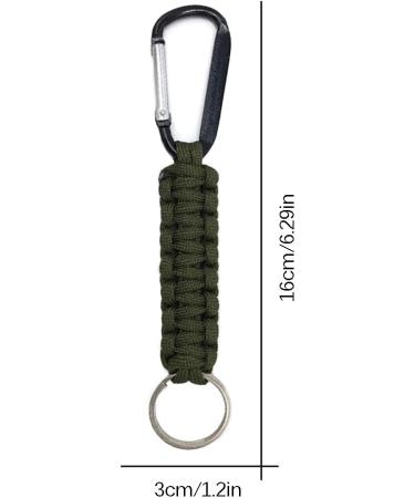 Kaxich 5-Piece Paracord Keychain Set with Carabiner - Durable Braided Lanyard for Keys Knives Flashlight Camping & Adventure - Perfect for Hiking & Hunting - Buy Online on SooperMarket.com