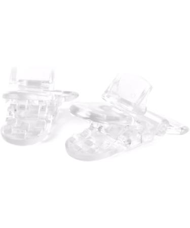 Banziaju Clear Plastic Clip Schnuller Holder | 10PCs Dummy Clips for Crafting Supplies & Tools | Durable Badge Clips for Long-lasting Use - Buy Online on SooperMarket.com