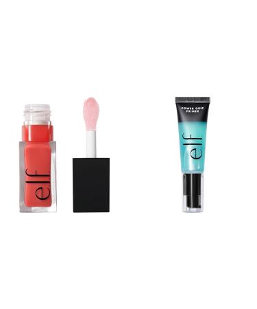 e.l.f. Glow Reviver Lip Oil Nourishing Tinted Lip Oil For A High-shine Finish Infused With Jojoba Oil & Hydrating Face Primer For Smoothing Skin & Gripping Makeup Moisturizes & Primes 0.811 Fl Oz Pink Quartz 0.2 Fl Oz Lip Oil + Primer 6 Oz