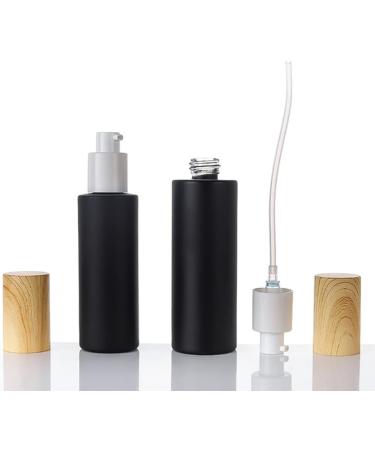 Sybl 2-Piece 50ml Glass Travel Bottles | Litter-Proof Cosmetic Containers | Matt Black Lotion & Essential Oil Dispensers - Buy Online on SooperMarket.com