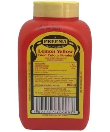 Preema Lemon Yellow Food Colour Powder 500g Bottle - Buy Online on SooperMarket.com