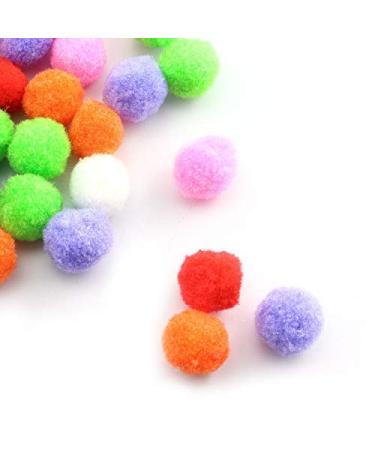 NX Garden Multi-Color Pompoms 200PCS 1/2 Inch Multi-Color Pompoms Arts and Crafts Fuzzy Pom Poms Balls Creative Decorations