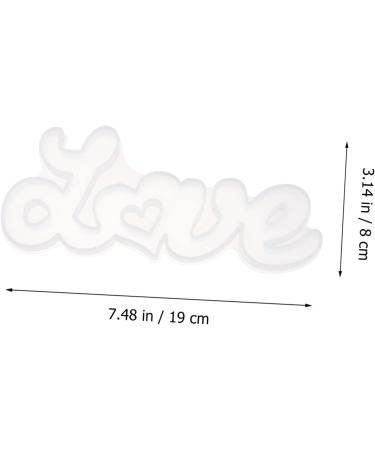 STOBOK Letter Stencil Alphabet Casting Mold Foot Charm White Crystal Mother Accessories White 19.7X9.2X1.6CM - Buy Online on SooperMarket.com