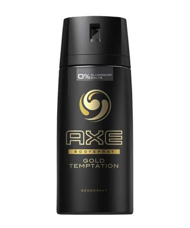 Axe Gold Temptation Body Spray Antiperspirant & Deodorant 4oz - Pack of 6 Cans | 48-Hour Odor Protection - Buy Online on SooperMarket.com