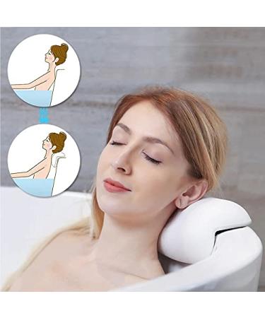 Non-Slip SPA Bath Pillow | Soft Waterproof Headrest with Suction Cups - Easy to Clean | 1pc - Buy Online on SooperMarket.com