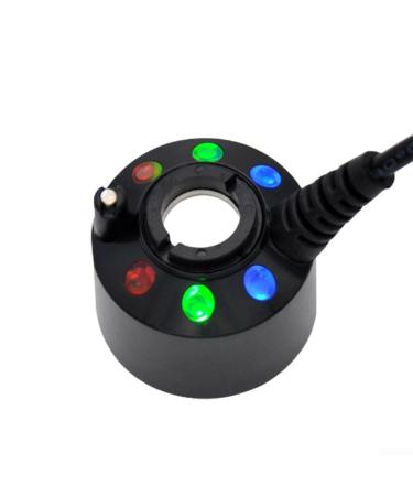 Pond Fog Atomizer Mist Maker with LED Lights - Garden Pond Aquarium Air Humidifier - 400mL/H - Safe Operation(12 HEAD BLACK)
