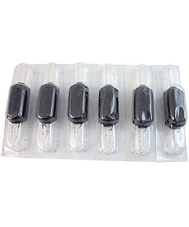 20PCS Tatmax 1 Inch Disposable Black Silicone Clear Tips - 9 Round Diamond Flat Tubes - Buy Online on SooperMarket.com