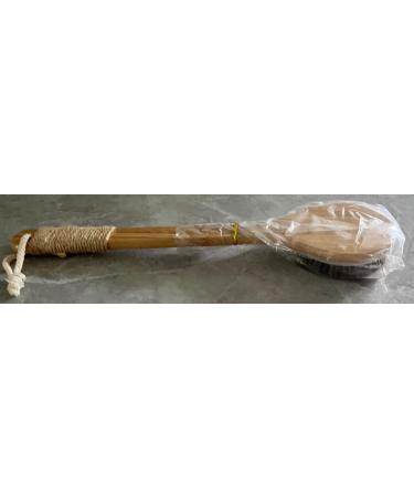 MCUILEE Wooden Bath Brush | Long Handle Body Massager Shower Brush with Bristles for Exfoliating & Back Scrubbing - International Shipping Available - Buy Online on SooperMarket.com