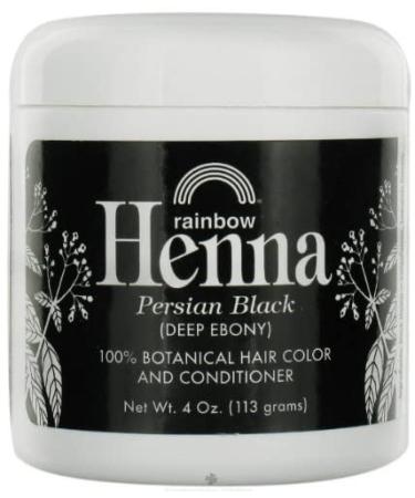 Rainbow Research Henna Hair Color and Conditioner - Persian Black Deep Ebony - 4oz - Buy Online on SooperMarket.com