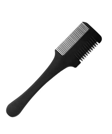 Ainkou Razor Comb Hair Thinner Comb Hair Trimmer Hair Styling Razor Comb Hair Cutter Razor Comb Cutting Scissors Double Sided Tool for Salon Home Hair Cutting Styling (Black)
