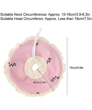 Small Pet Elizabeth Collar Protective Circle Nursing Ring Lightweight Elizabethan Collar for Guinea Pigs and Rabbits Pink - Buy Online on SooperMarket.com