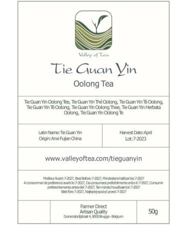 Tie Guan Yin Oolong Tea 50g - Iron Goddess of Mercy - Chinese Wu Long Tea from China - Buy Online on SooperMarket.com