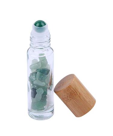 Constore Gemstone Roller Bottles - 5 PCS 10ML Refillable Roll On Bottles with Healing Crystal Chips - Ideal for Perfumes and Aromatherapy Oils - Buy Online on SooperMarket.com