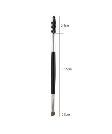 4-Piece Black Double-Head Eyebrow Brush Set | Multi-Functional Spoolie & Comb for Perfect Eyebrow Tinting - International Shipping Available - Buy Online on SooperMarket.com