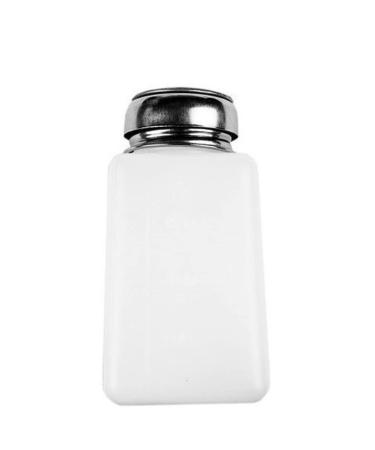 1PC 200ML Push Down Dispenser Press Pumping Dispenser Nail Polish Remover Empty Bottle Alcohol Liquid Press Pumping Dispenser One Touch Metal Liquid Dispenser For Nail Art