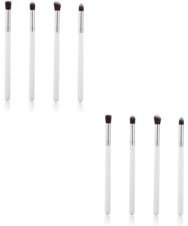 Baluue 8 Pcs Eye Make-up Brush Kit Eye Kits Concealer Brush Makeup Medium Eyeshadow Brush Blush Brush White - Buy Online on SooperMarket.com