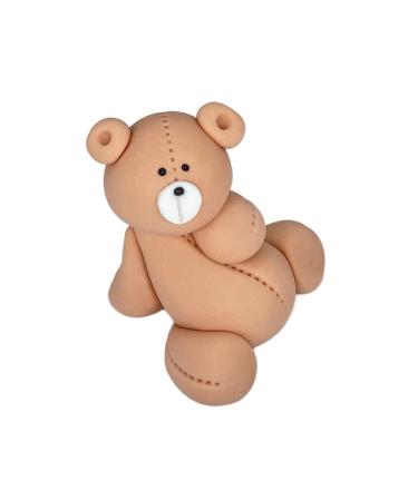 Teddy Bear Brown 2 Cake Topper Party Decoration Personalised Custom Name Fabulous Edible Icing Great for Kids Boy Girl 10 Year Old Easy To Use Icing Professional