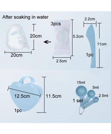 Heart Shaped Facial Mask Mixing Bowl Set with Spatula & Measuring Spoon | DIY Skin Care Tool Kit for Women | Perfect for Home & Beauty Salon Use | Random Color - Buy Online on SooperMarket.com