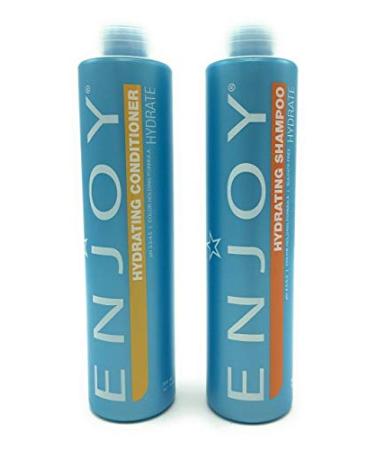 Enjoy Sulfate-free Hydrating Duo (Shampoo and Conditioner) - 10 Oz (packaging may vary) 10 Ounce (Pack of 2) Standard Packaging