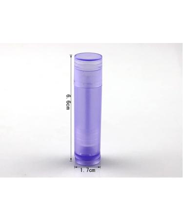 JIHUOO 20pcs 5ML Colorful Empty Lip Balm Tubes | Refillable Lipstick Containers for DIY Beauty - Buy Online on SooperMarket.com