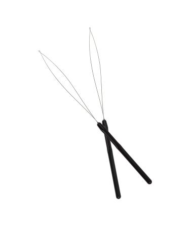 10 Pcs Hair Extension Loop Needle Threader Pulling Hook & Bead Device Tool Set (Black) - Buy Online on SooperMarket.com
