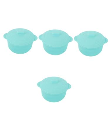 Beavorty 4pcs Wax Melter Silicone Bowl Wax Warmer Bowl Wax Bean Bowl Made of Silicone Bowl for Facial Care Wax Pot Replacement Beauty Mixing Bowl Cosmetic Silica Gel Travel