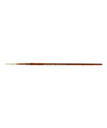 Escoda Reserva 2420 Series Artist Oil & Acrylic Long Handle Paint Brush, Pointed Round, Size 1, Pure Kolinsky Size 1 Pointed Round
