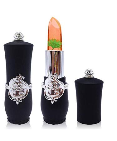 LZPCarra Colour Flower Lipstick Light Lips Beauty Jelly Isthmus Temperature Change Butter Slime (E One Size) one size E