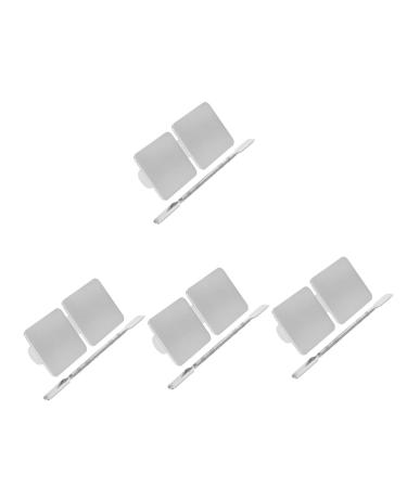4 Sets Ring Palette Makeup Tray for Foundation Small Makeup Mixing Tray Plate for Cosmetic Makeup Plate for Foundation Eyeshadow Cosmetic Mixing Tool Makeup Mixing Palette
