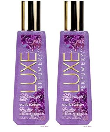 Luxe Perfumery Exotic Blossom Shimmer Mist 8 Fl Oz (Pack of 2) 8 Fl Oz (Pack of 2) Exotic Blossom