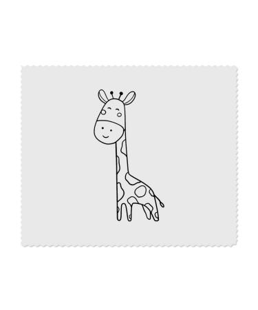 2 x 'Happy Giraffe' microfiber lens/glasses cleaning cloths (LC00024063)