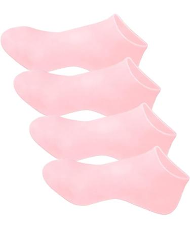 kawehiop 2a Set Of 2 Moisturizing Silicone Socks For Ultimate Feet Care Comfort Guaranteed Moisturizing Socks Silica Gel Tools Pink One size fits all Pink One size fits all - Buy Online on SooperMarket.com