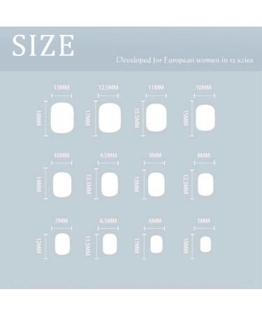 Sethexy Short Square White False Nails - Glossy Pure Color Collection | 24Pcs Full Cover Press on Acrylic Stick on Nails for Women and Girls - Buy Online on SooperMarket.com